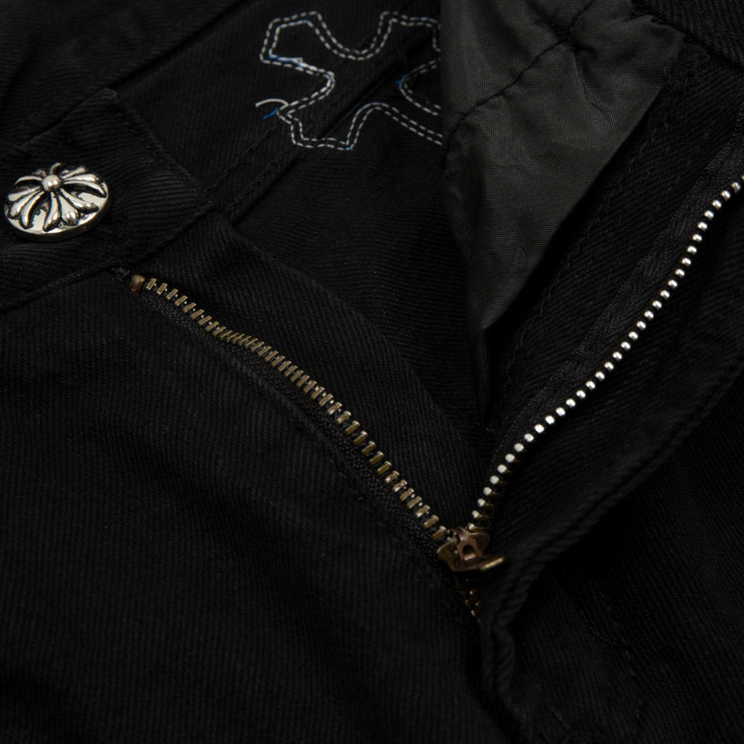 Chrome Hearts Patch Denim Shorts