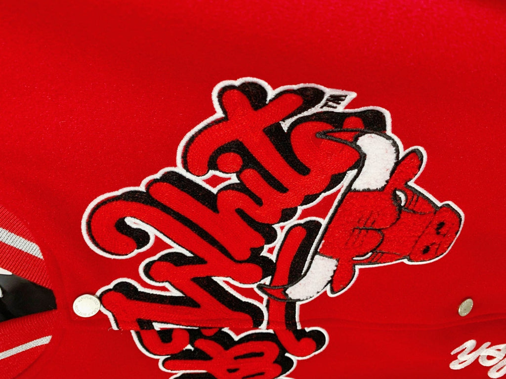 OFF-WHITE x NBA Chicago Bulls Varsity Jacket