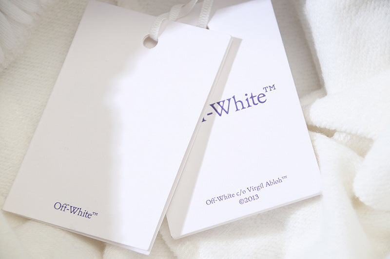 OFF-WHITE "Circle OFF" Badge Logo Cotton Sweatshorts
