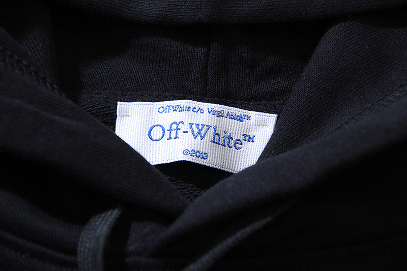 Off-White Brushstroke Arrow Hoodie – Classic Logo Back Print