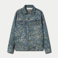 OFF WHITE Paint Skate Denim Jacket – Blue & Black