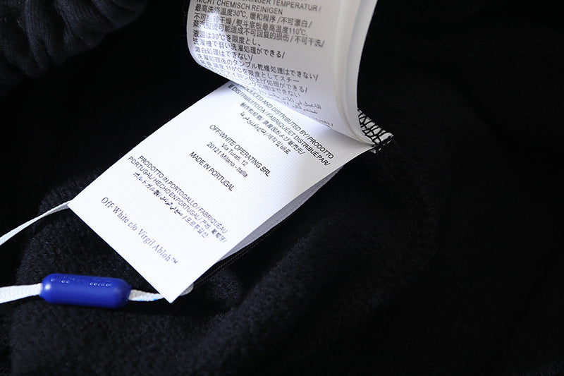 OFF-WHITE "Galaxy Star" Arrow Graphic Cotton Sweatshorts