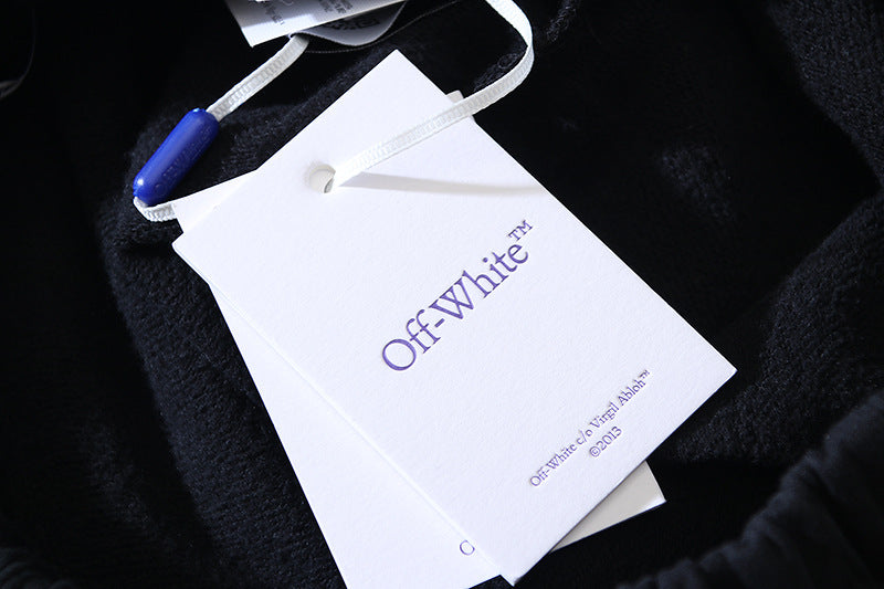 OFF-WHITE "Galaxy Star" Arrow Graphic Cotton Sweatshorts