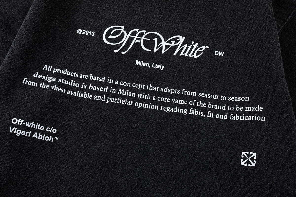 Off-White Script Mary Hoodie – Renaissance Art Graphic