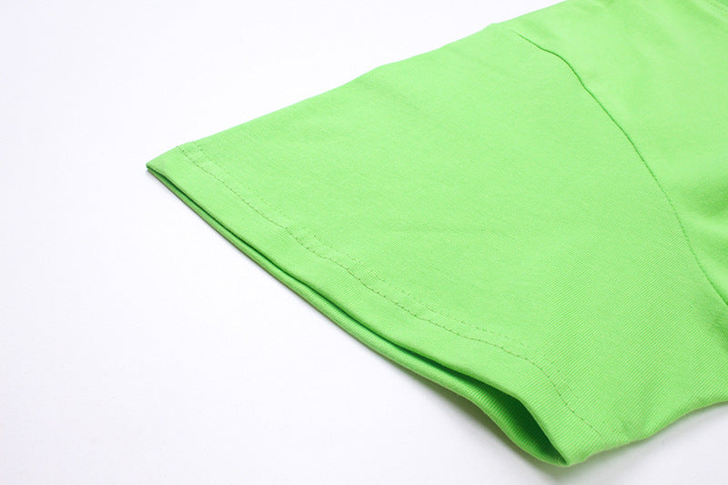 Sp5der Green Foam Print Heavyweight T-Shirt