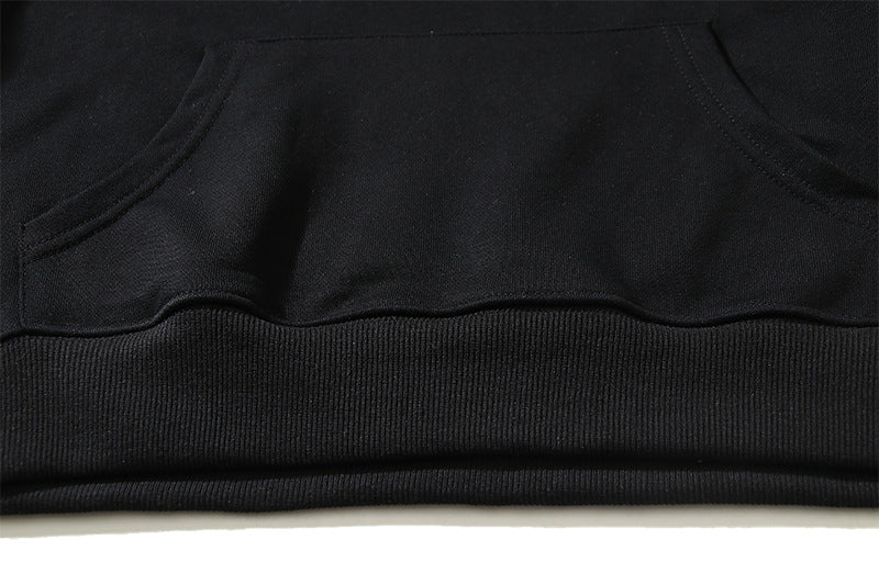 OFF WHITE Globe Hands Graphic Hoodie – White & Black