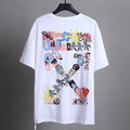 OFF-WHITE "OW Together" Colorful Graffiti Graphic T-Shirt