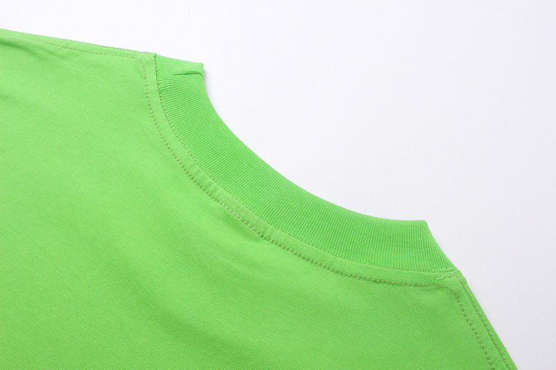 Sp5der Green Foam Print Heavyweight T-Shirt