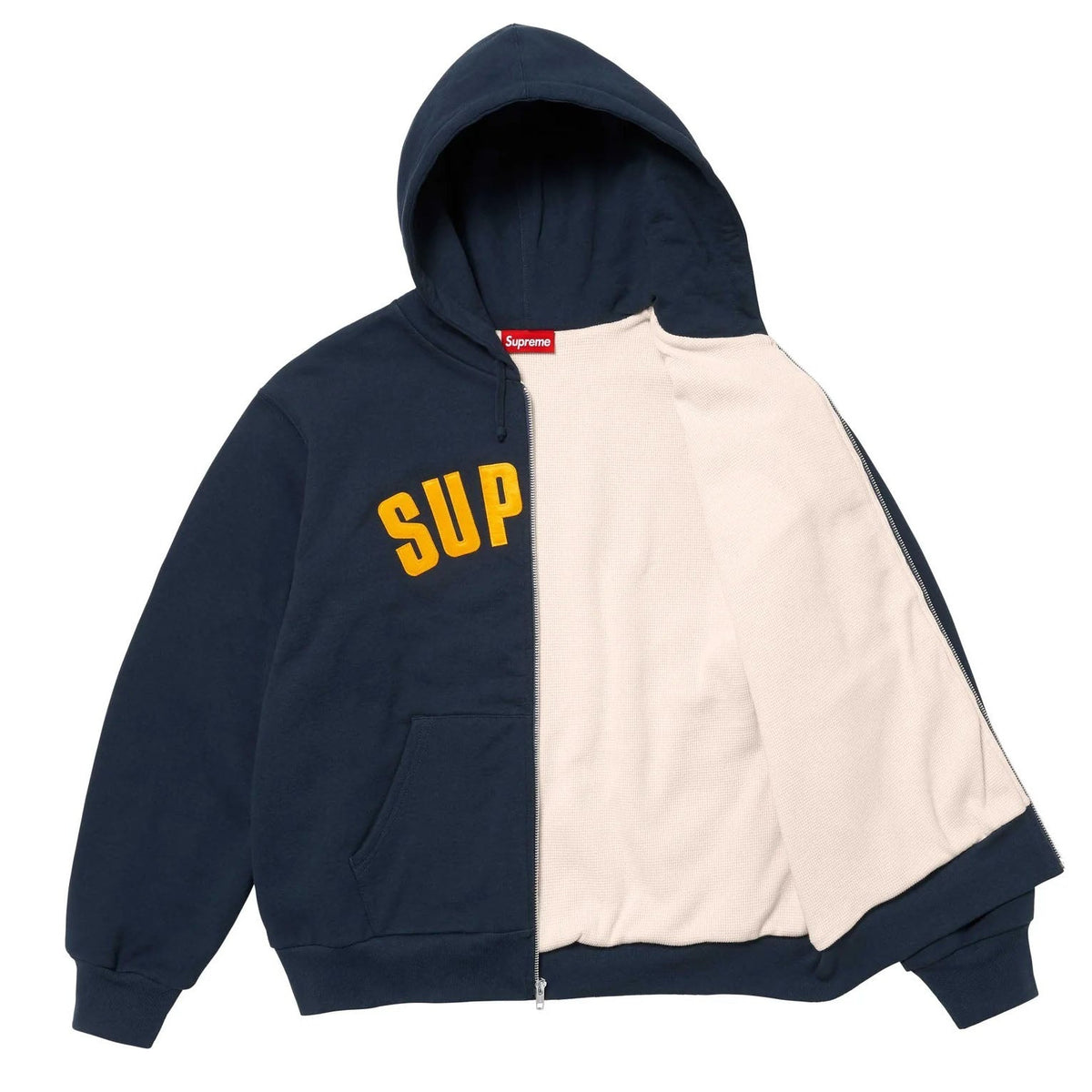 Supreme 25FW Thermal Lined Zip Up Hooded Sweatshirt
